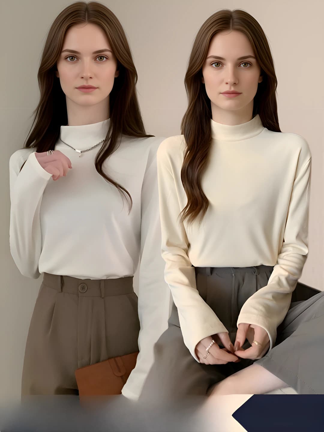 White + apricot
