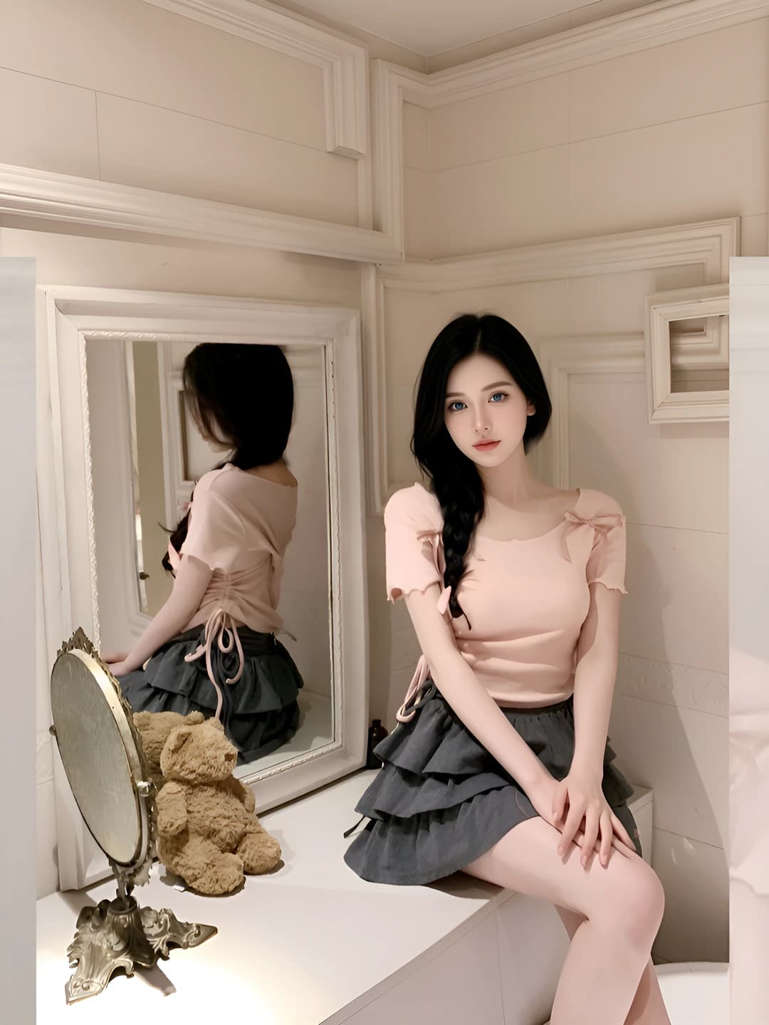 0.5" thin strap, pink, 1 pc
