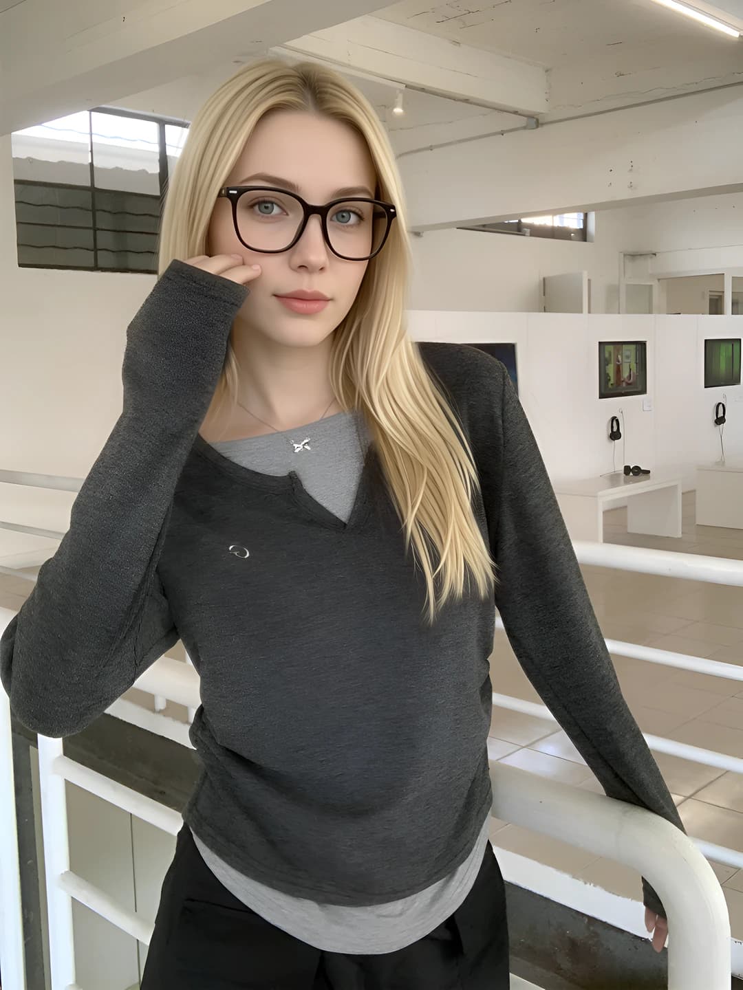 Women's long sleeve slim fit longsleeve, crew neck, embroidered, casual style, spring 2026