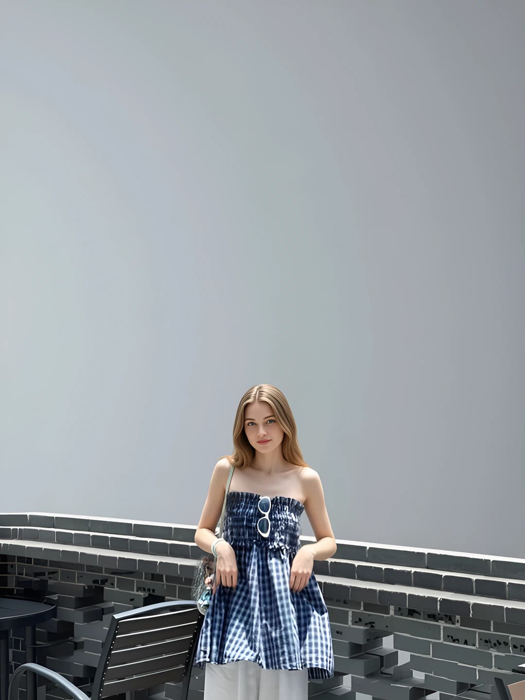 Blue plaid