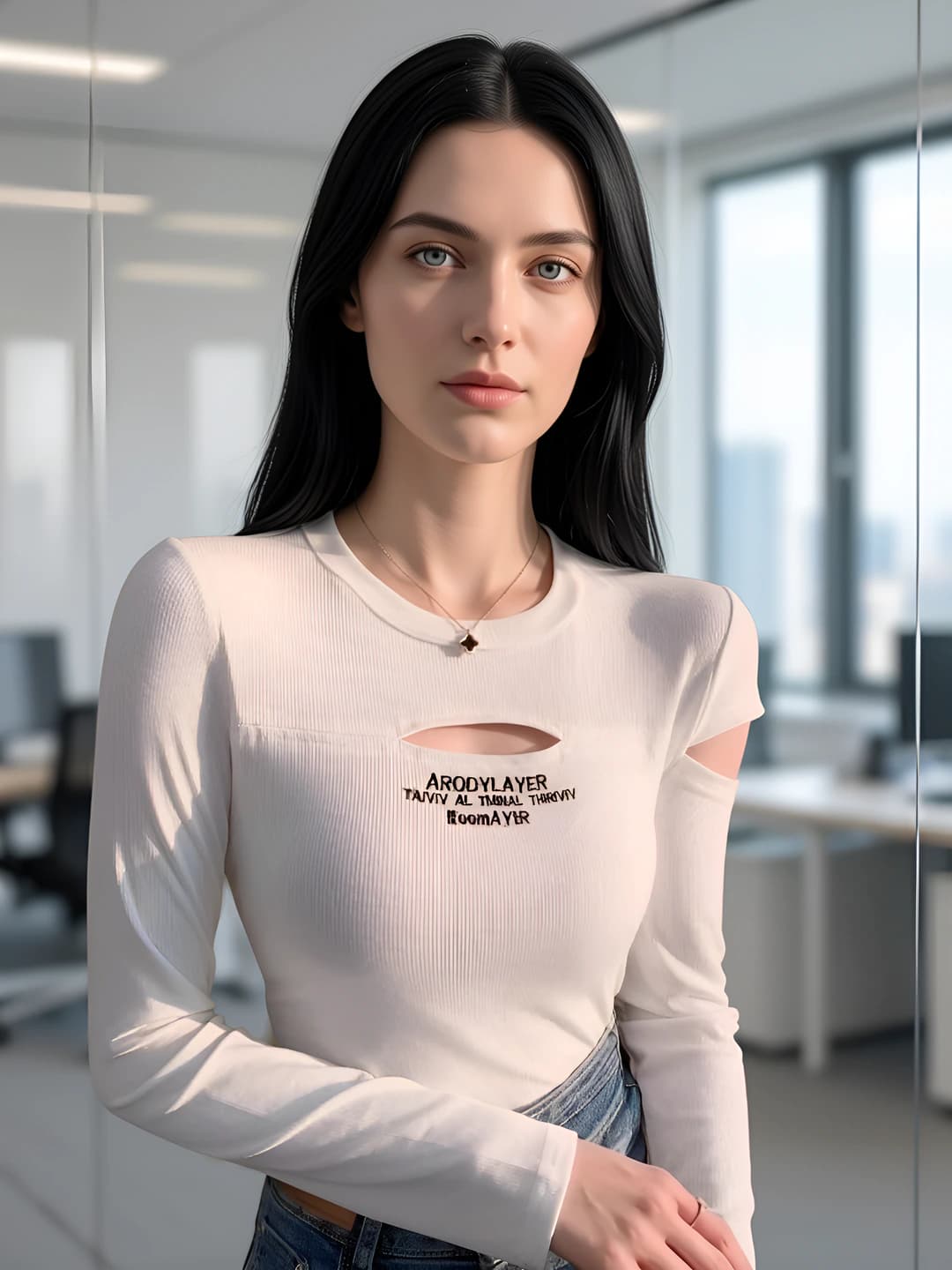 Белая футболка