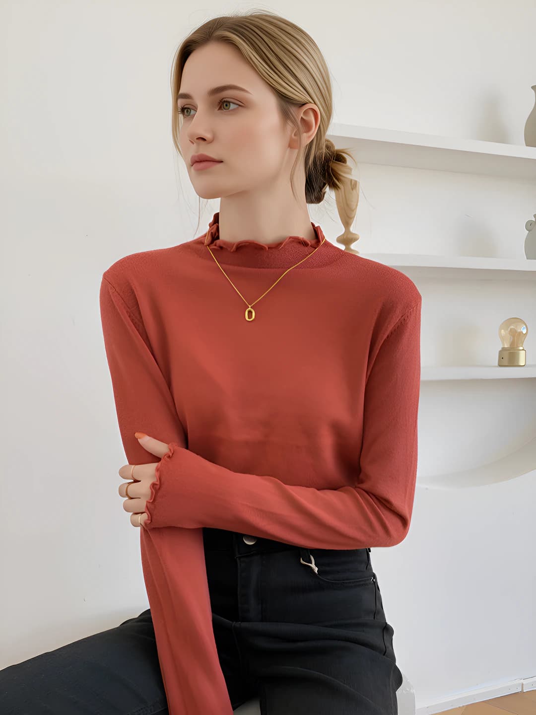Brick red