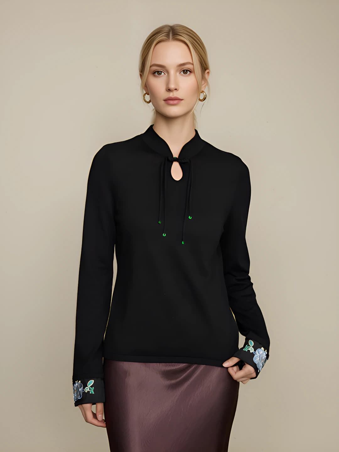 Tencel wool [Black, 68s]