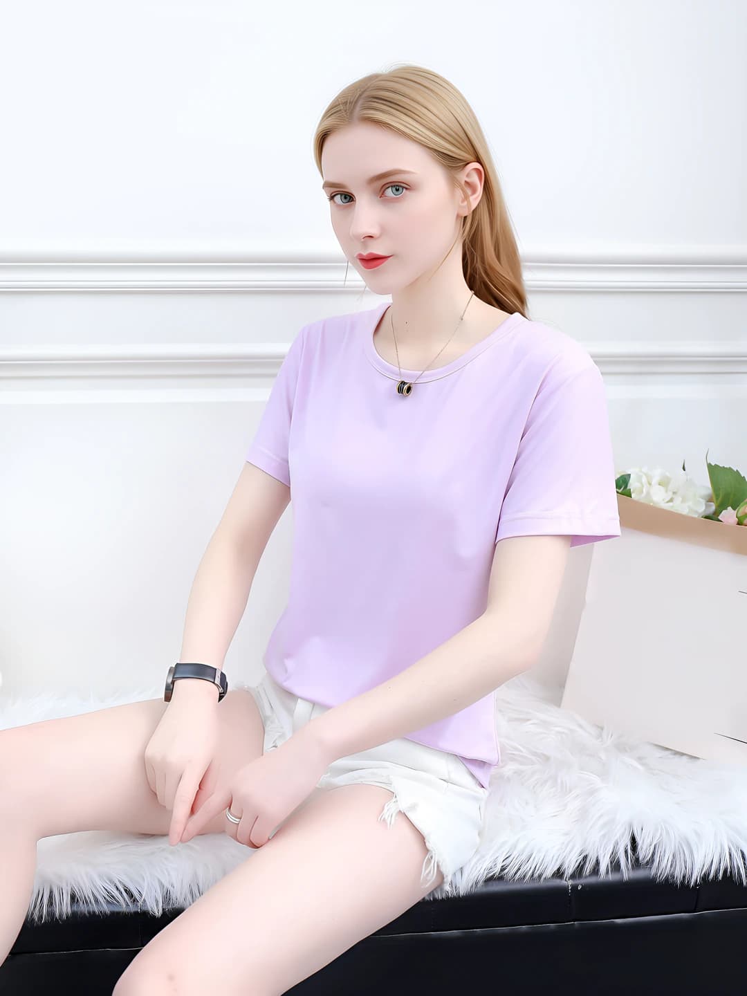 Violet, stand collar (68 cm)