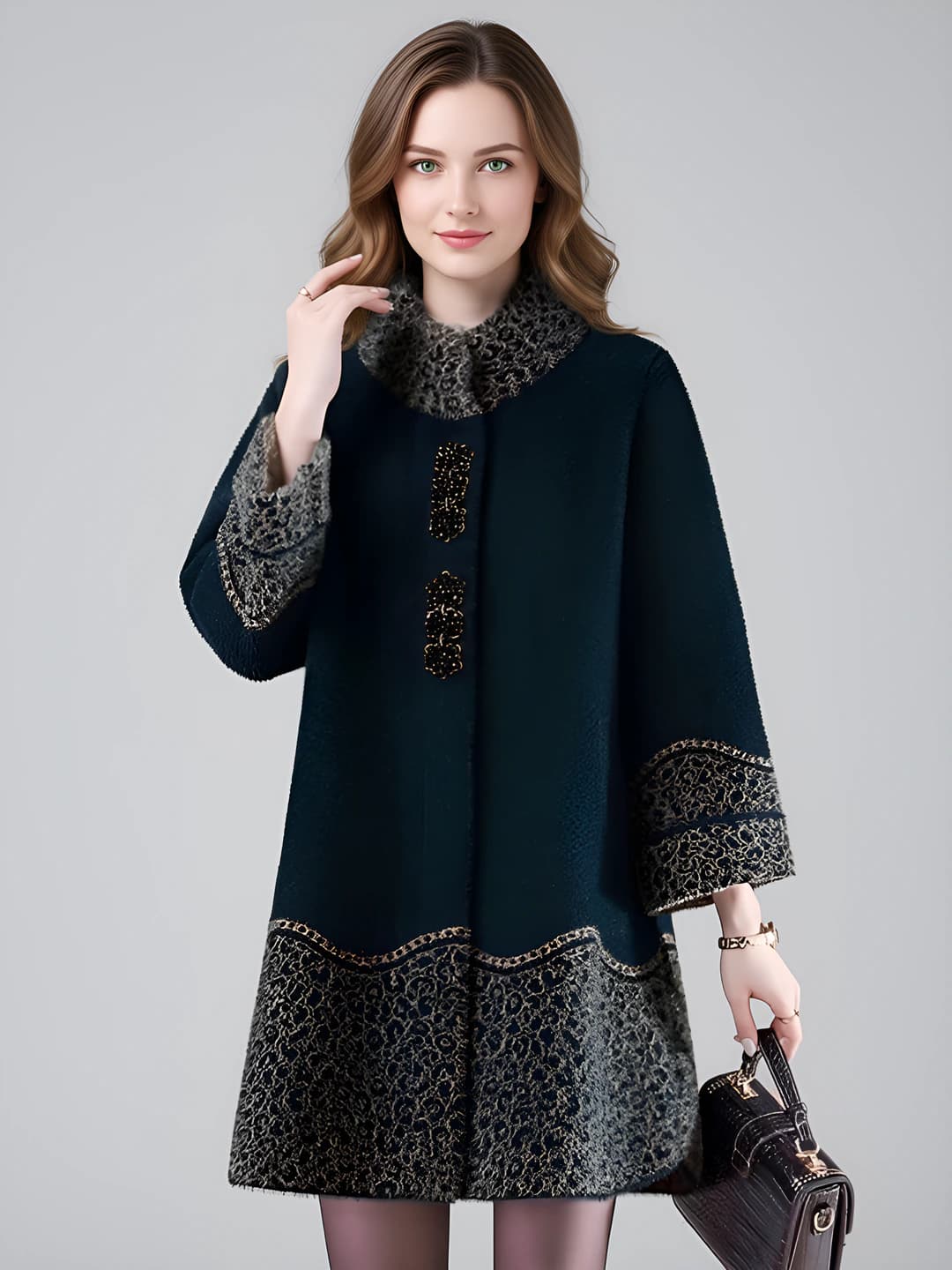 Dark green, fabric