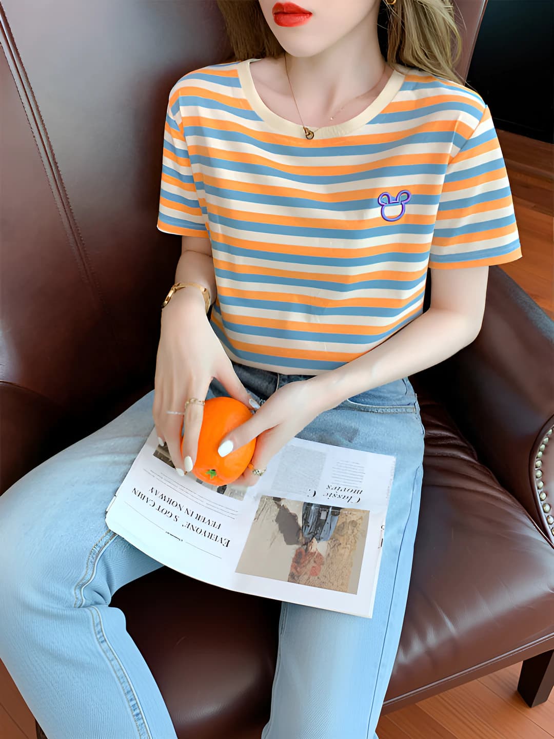 Orange striped