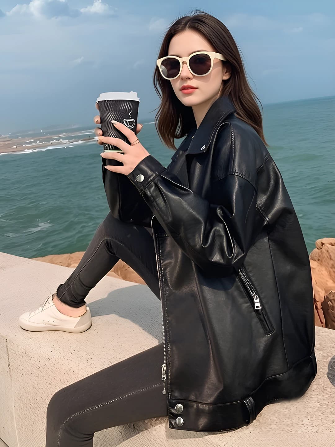 Black, single lining