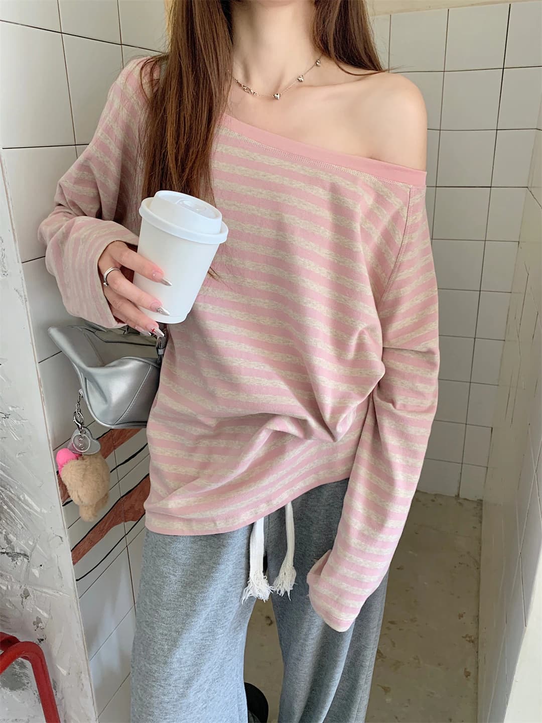 Pink striped