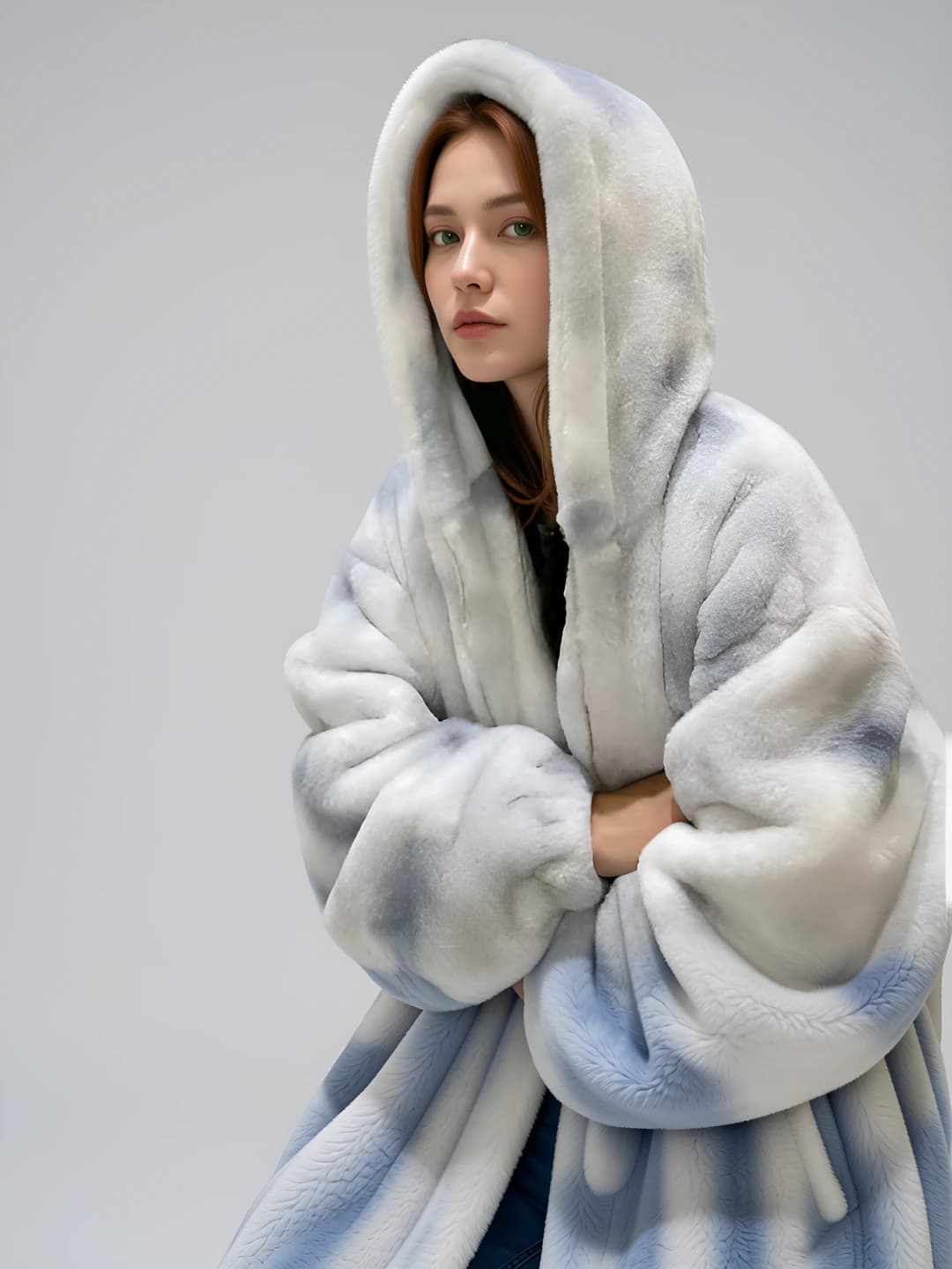Tie-dye hooded