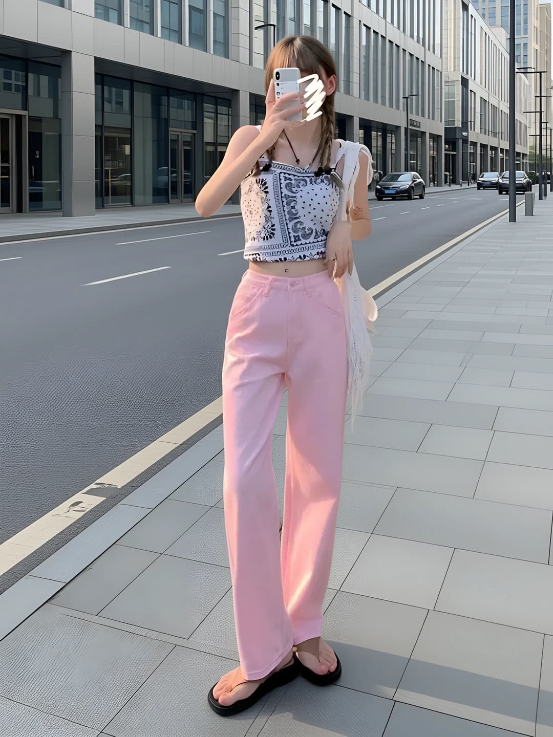 0.5" thin strap, pink, 1 pc