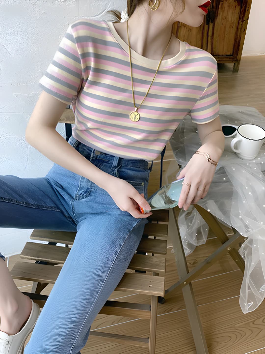 0.5" thin strap, pink, 1 pc