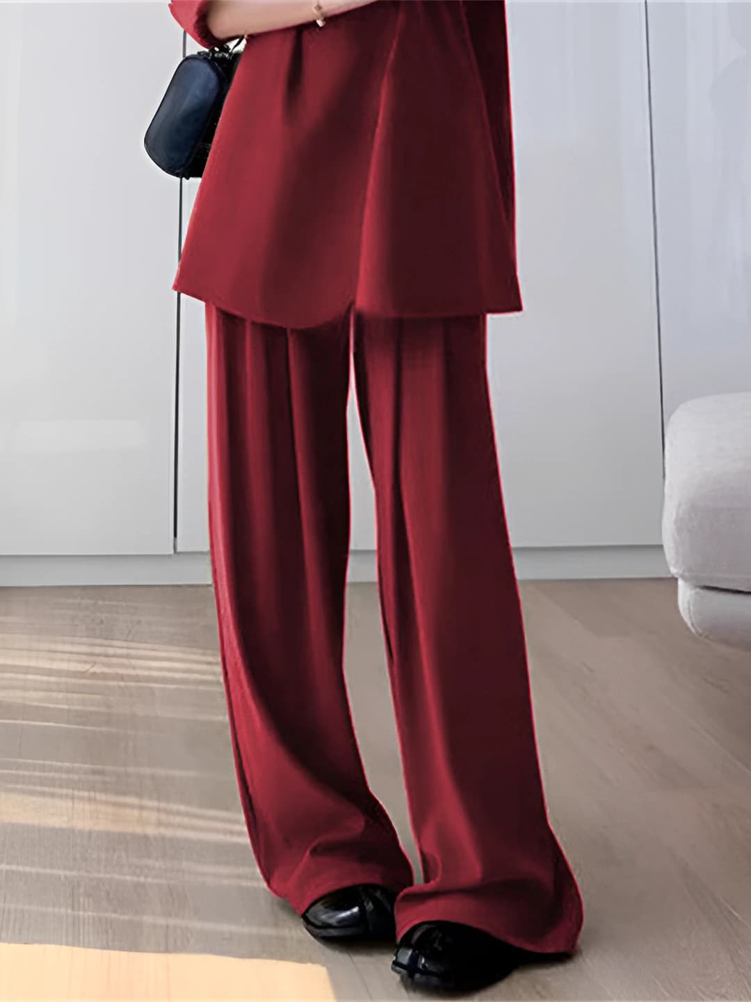 Wine red pants