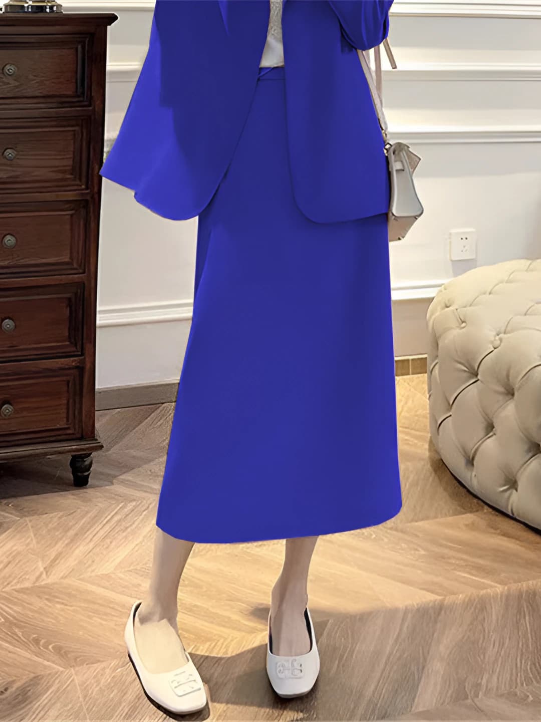 Baby blue skirt