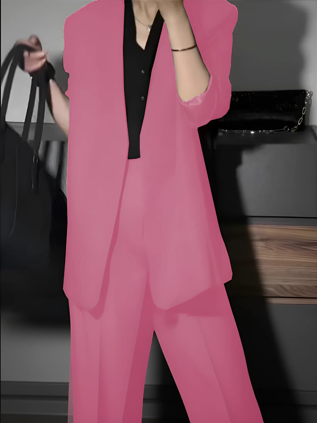 Purple-pink [pants+suit]