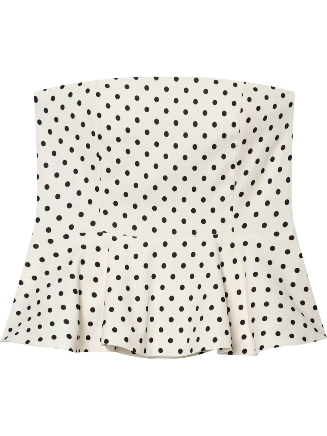 Ayollar uchun baska bilan top: yengsiz, tanaga yopishgan, to'rt mavsum, polka-dot naqshli, elastik