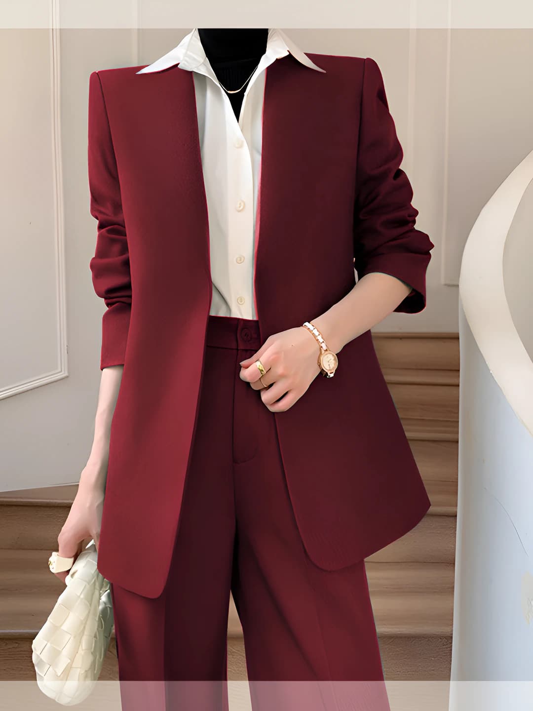 Wine red [pants+suit]