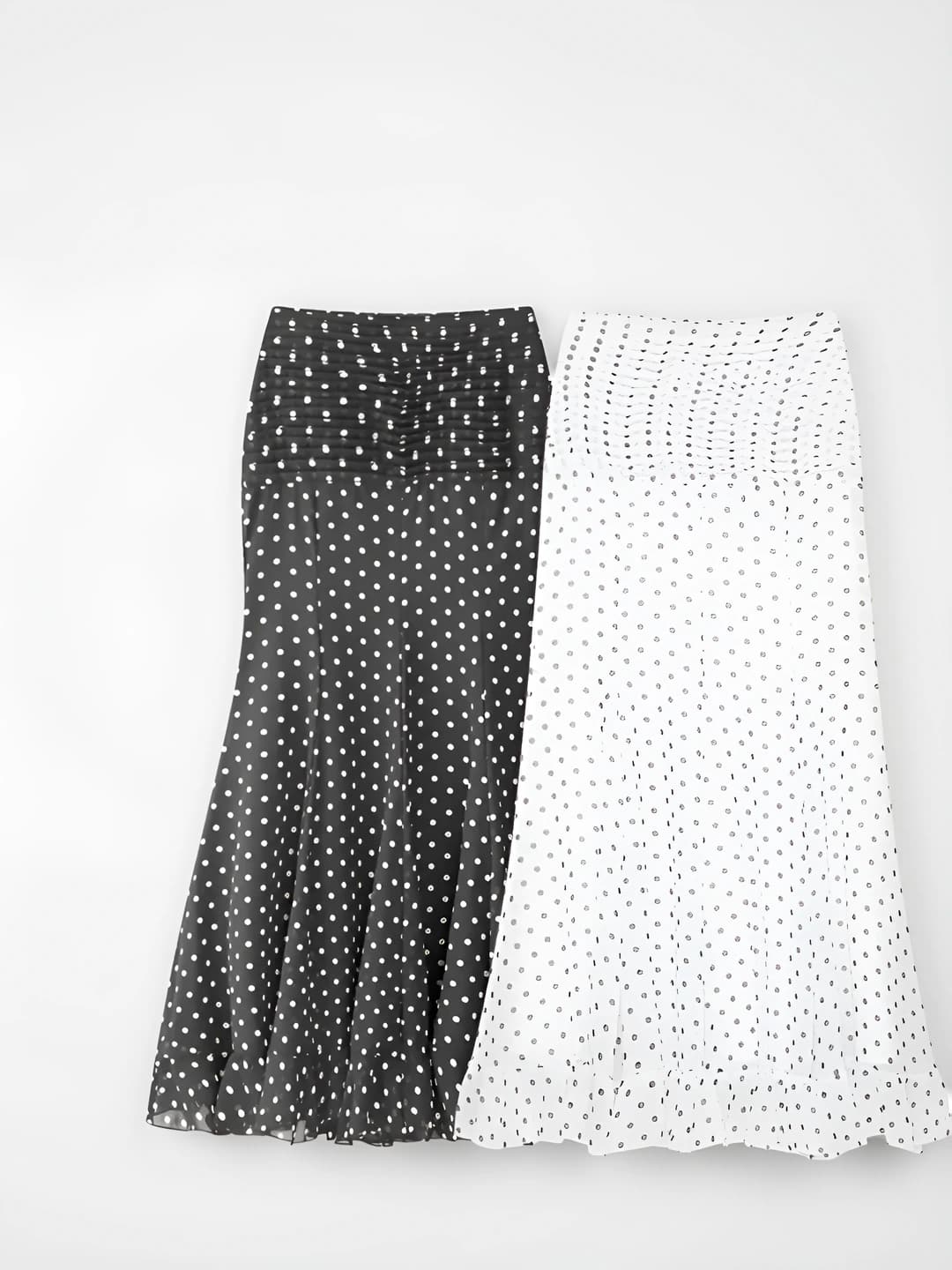 Women's A-line skirts and wide, high waist, straight cut, casual