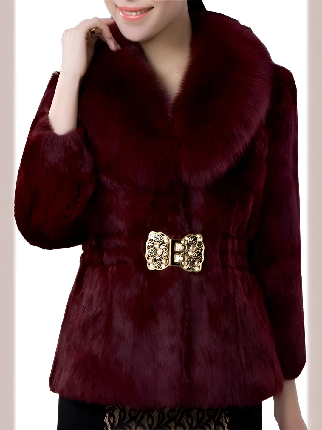 Short wine red