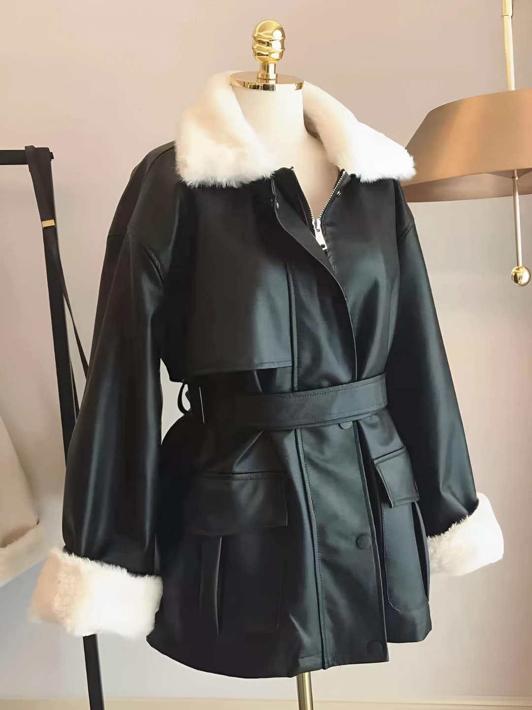 Ayollar uchun qishki issiq astarli, qalinlashtirilgan, bo'sh (oversize) retro uslubdagi koreys uslubida kurtka