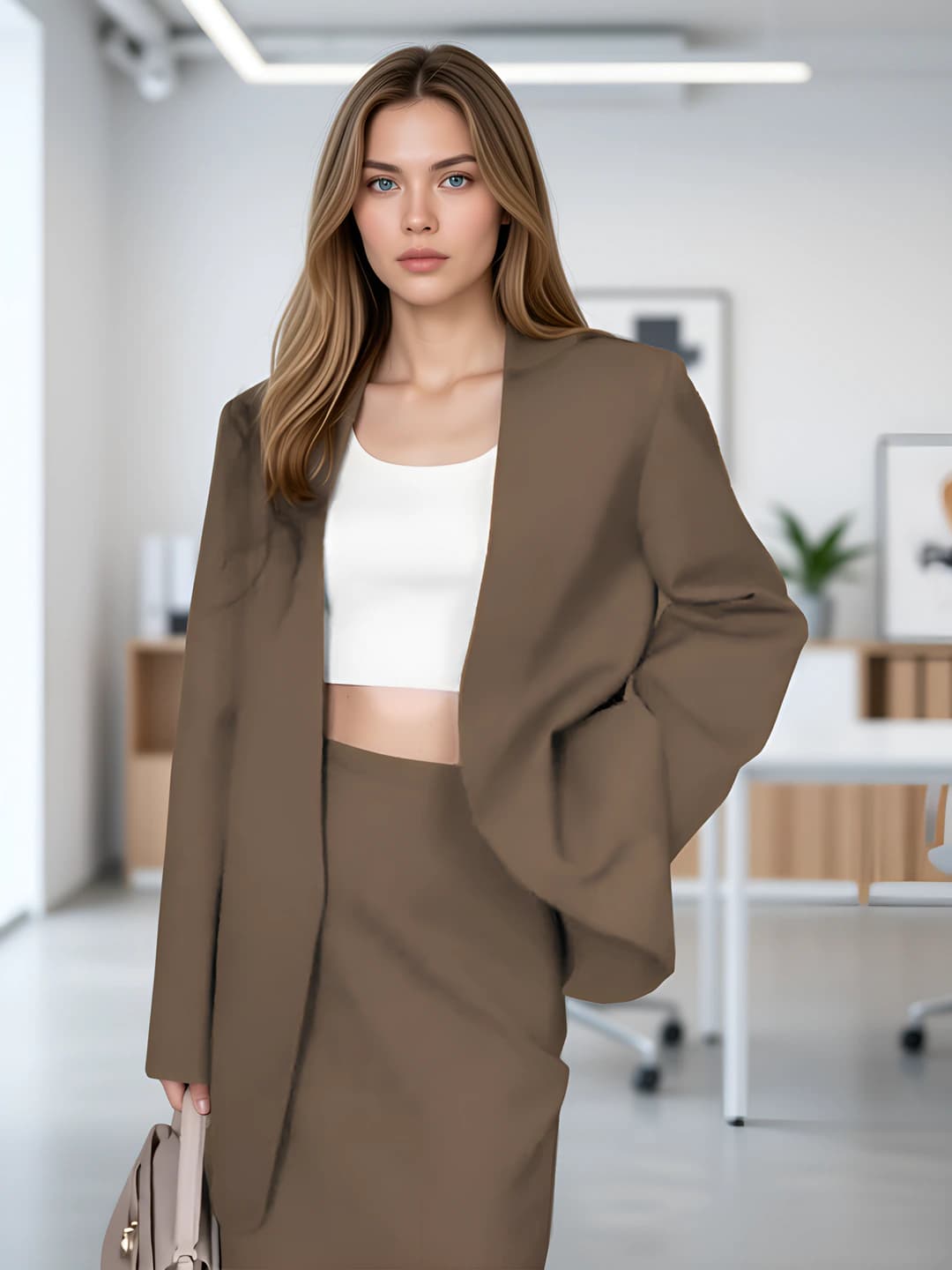 Khaki suit