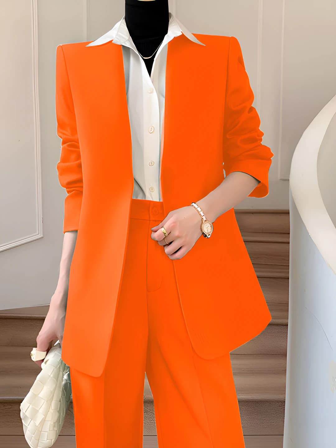 Orange-pink [pants+suit]