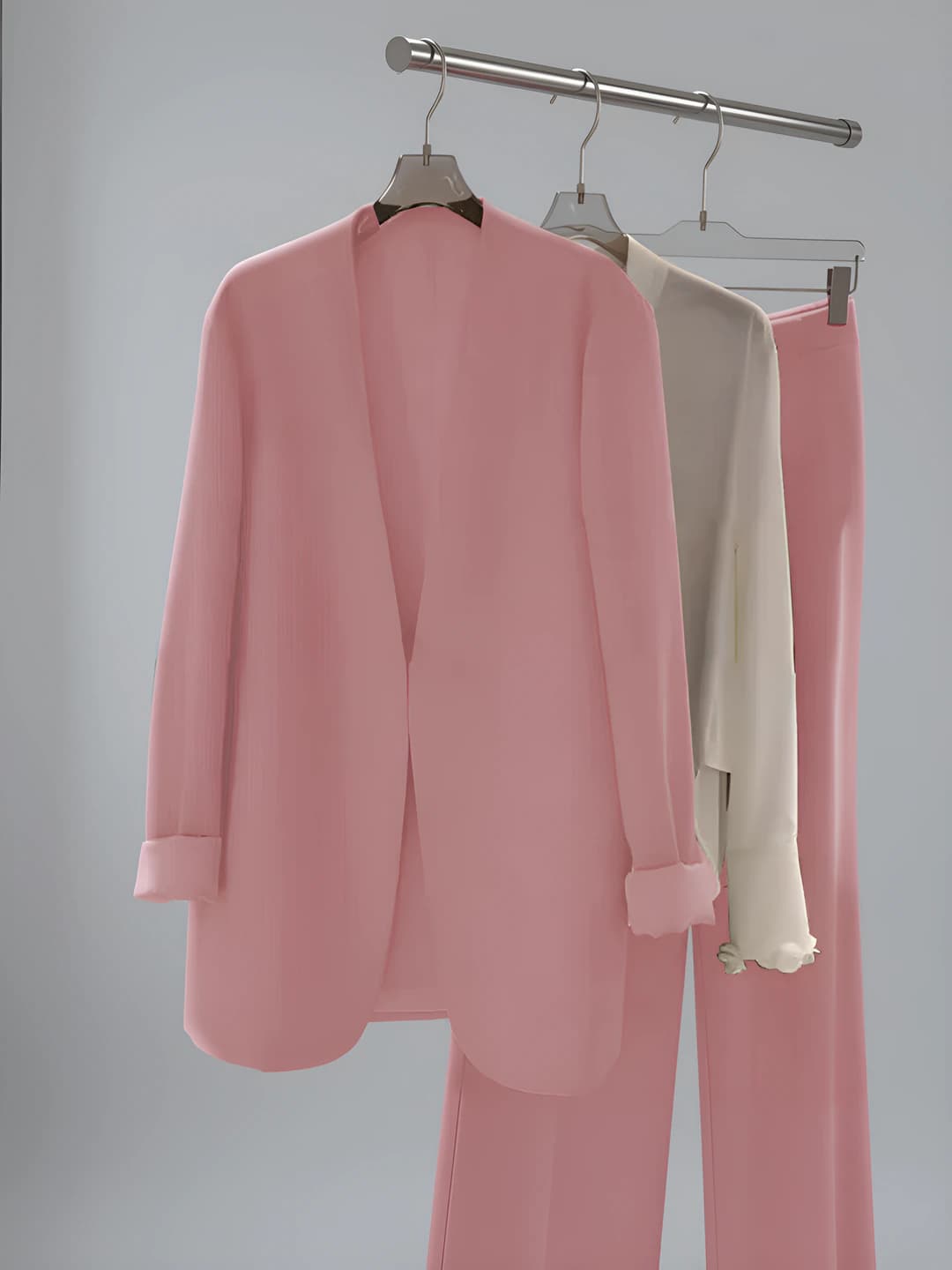 Pink [pants+suit]