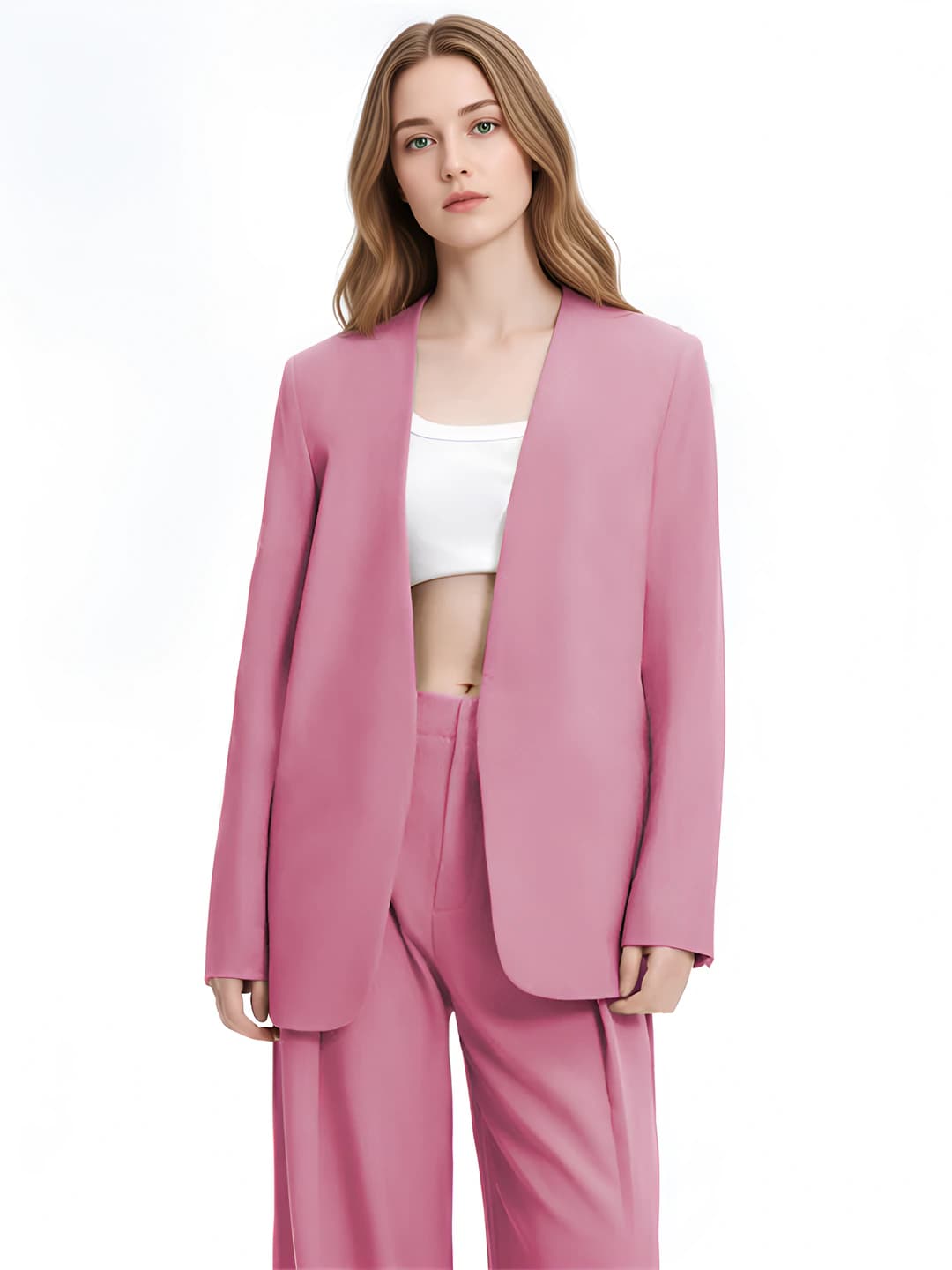 Purple-pink [pants+suit]