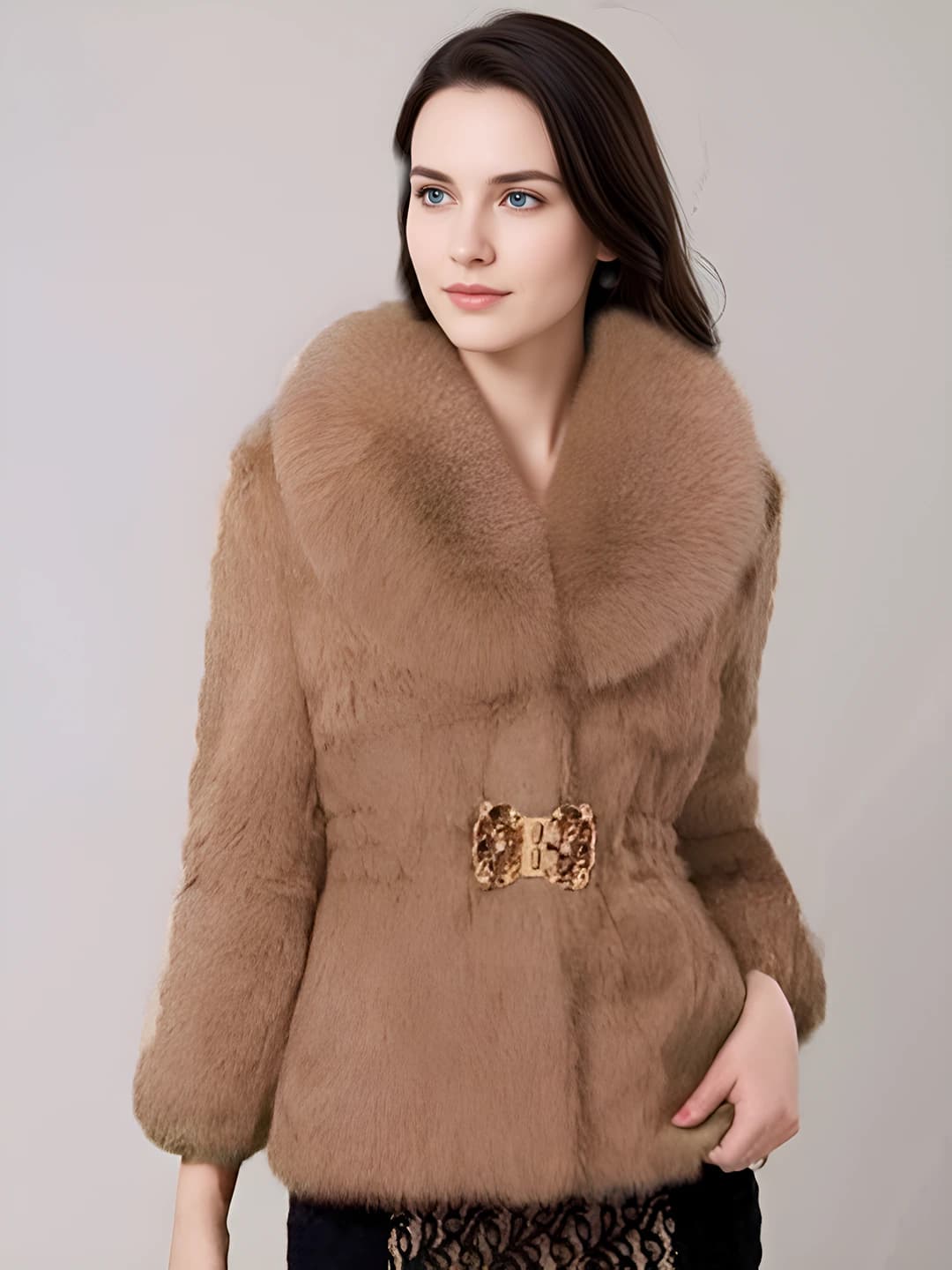 Short olive brown