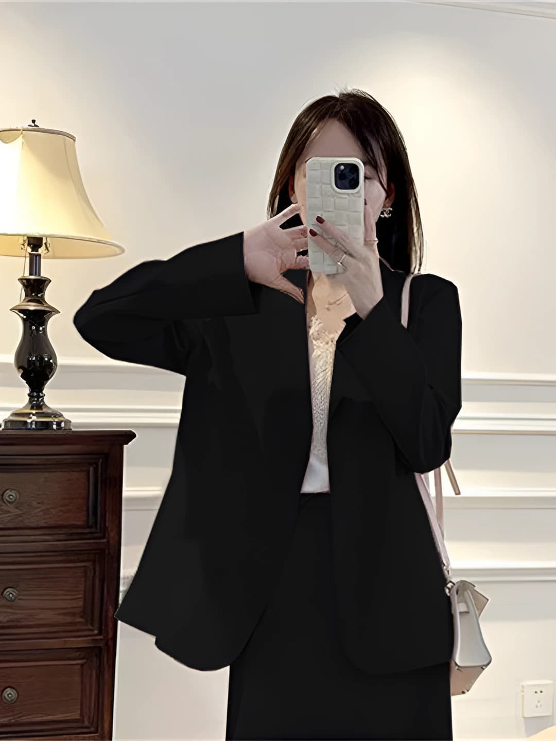 Black [dress + suit]