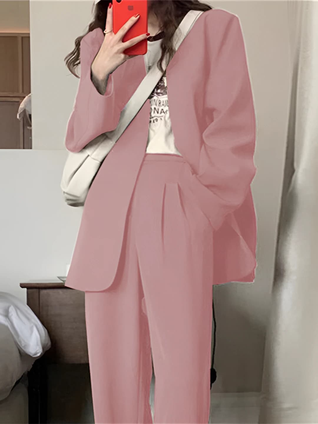 Pink [pants+suit]