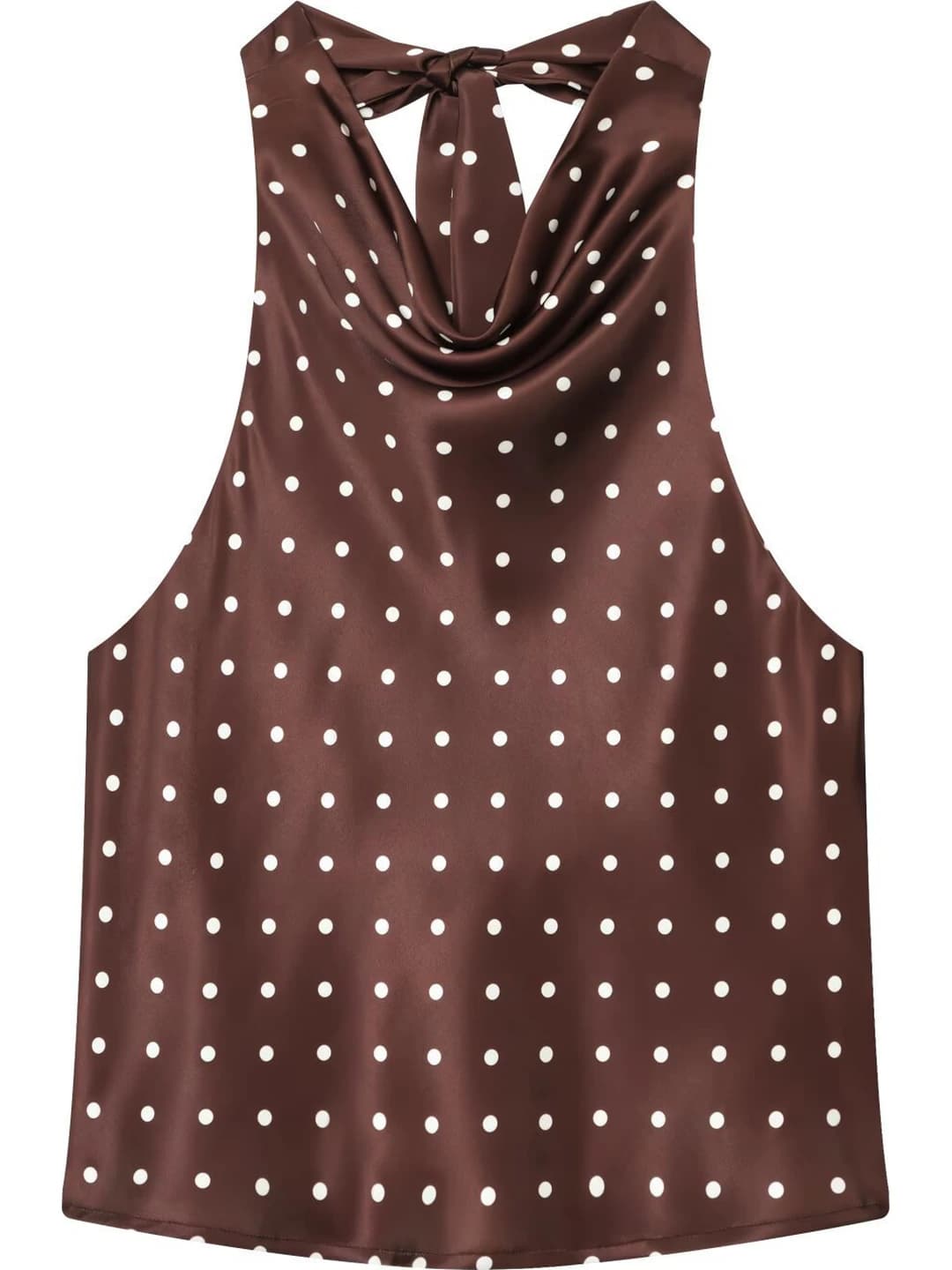 Dark brown polka dot