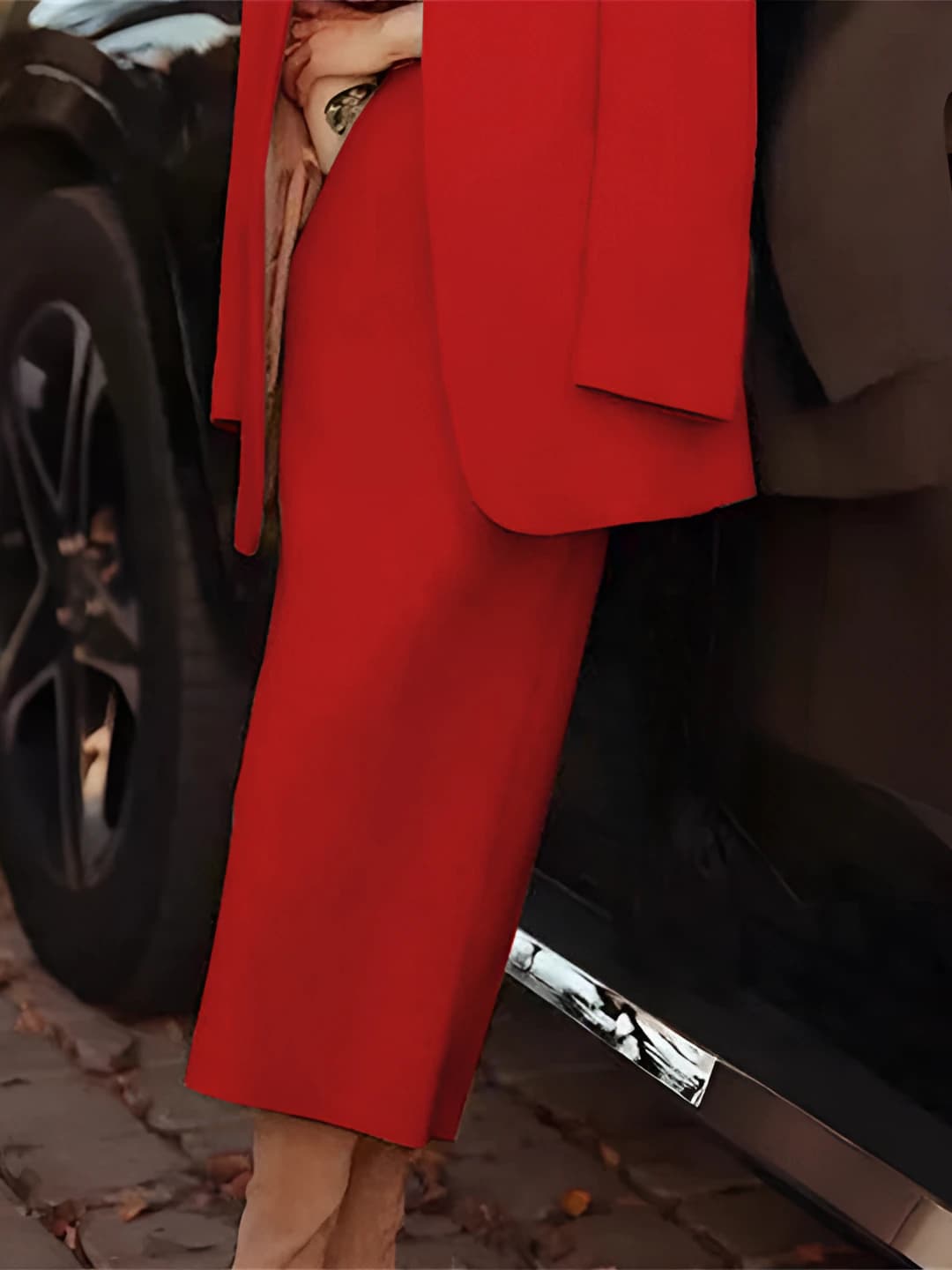 Red skirt