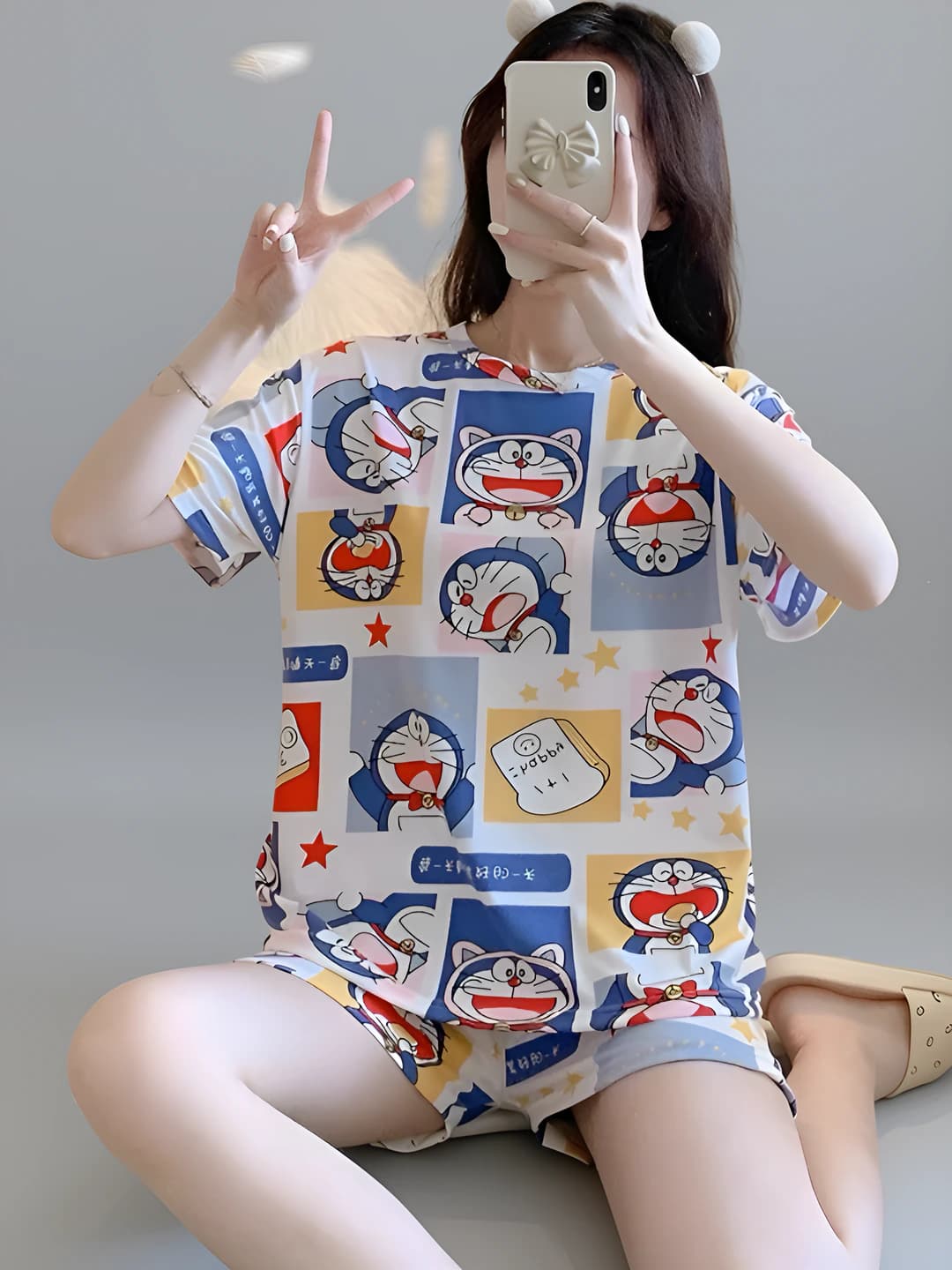 Qisqa-och ko'k Doraemon
