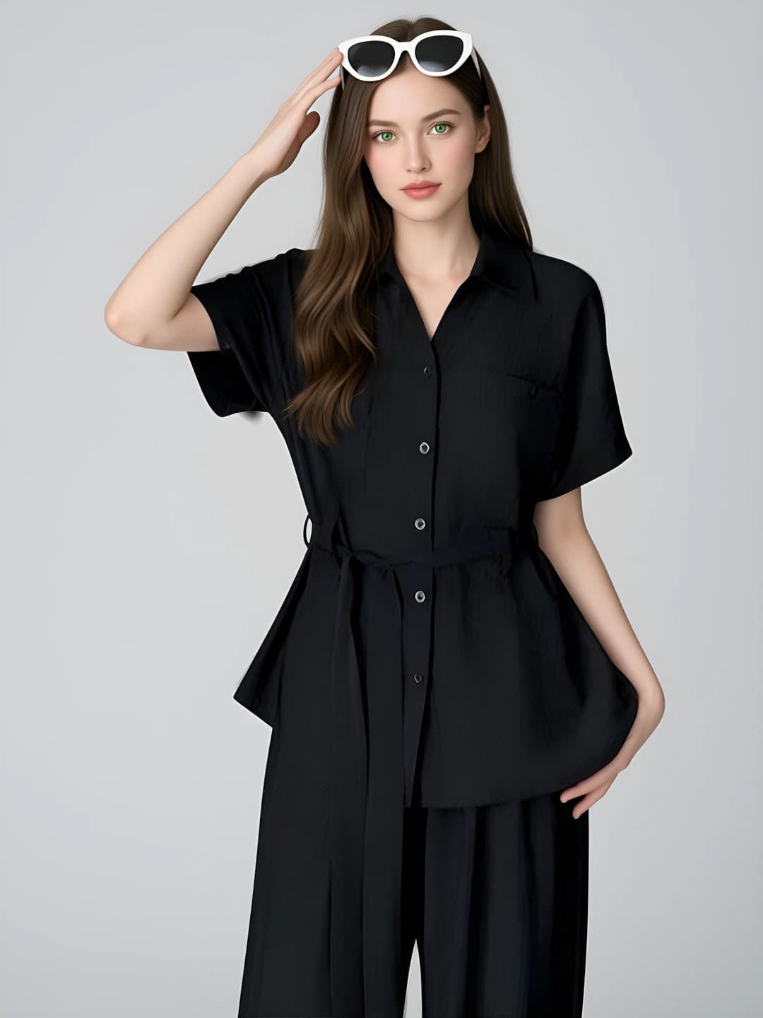 Black—short sleeves