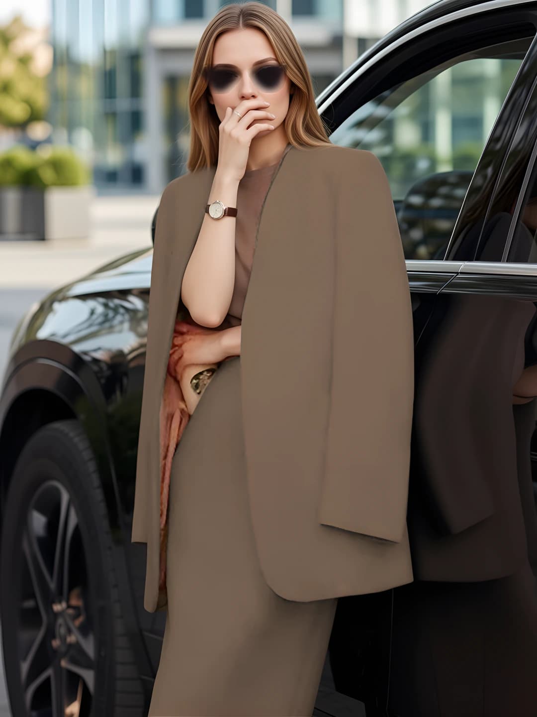 Khaki suit