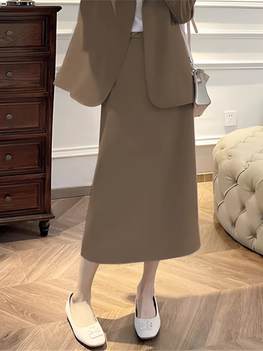 Khaki skirt