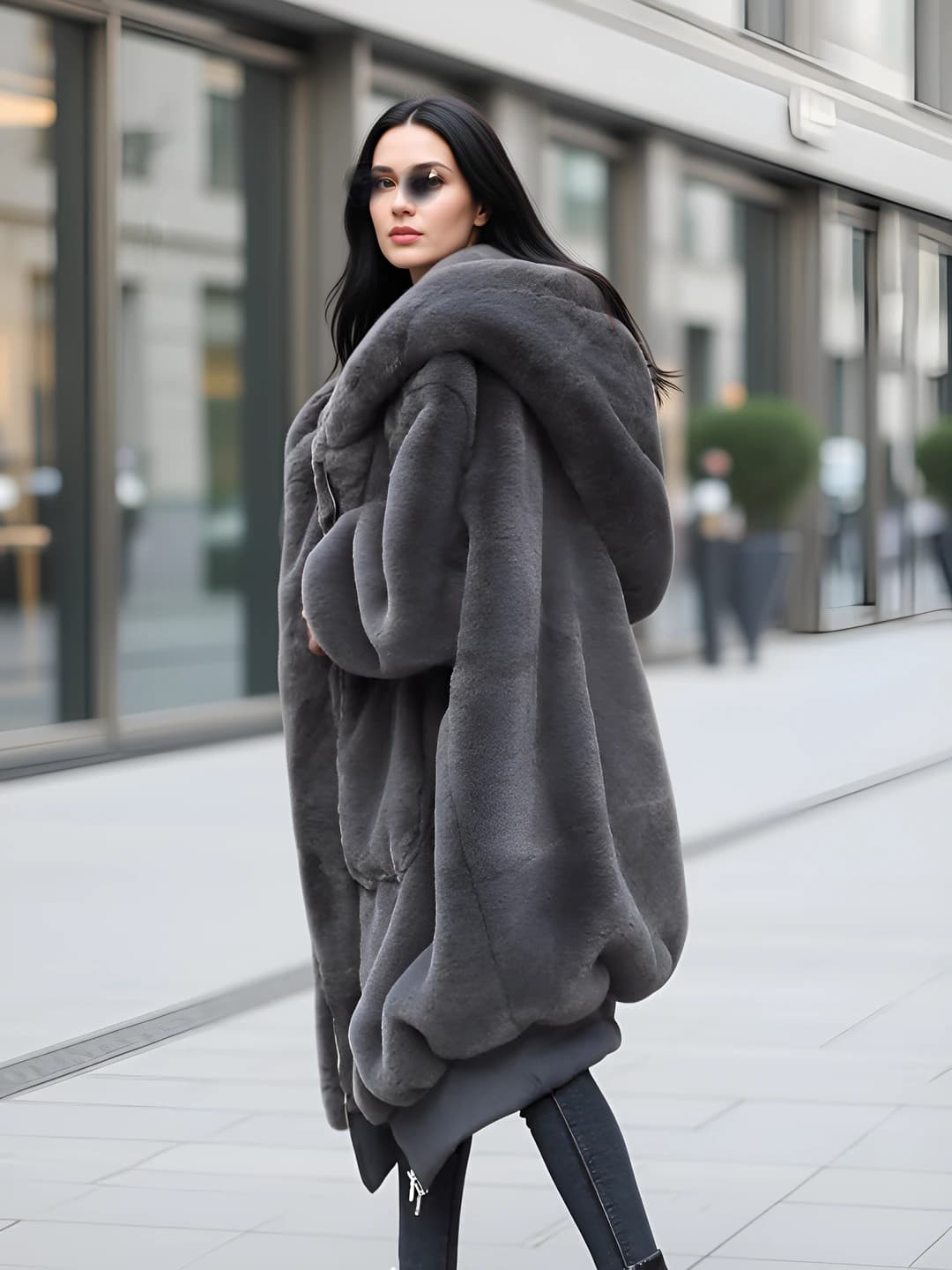 Dark grey long