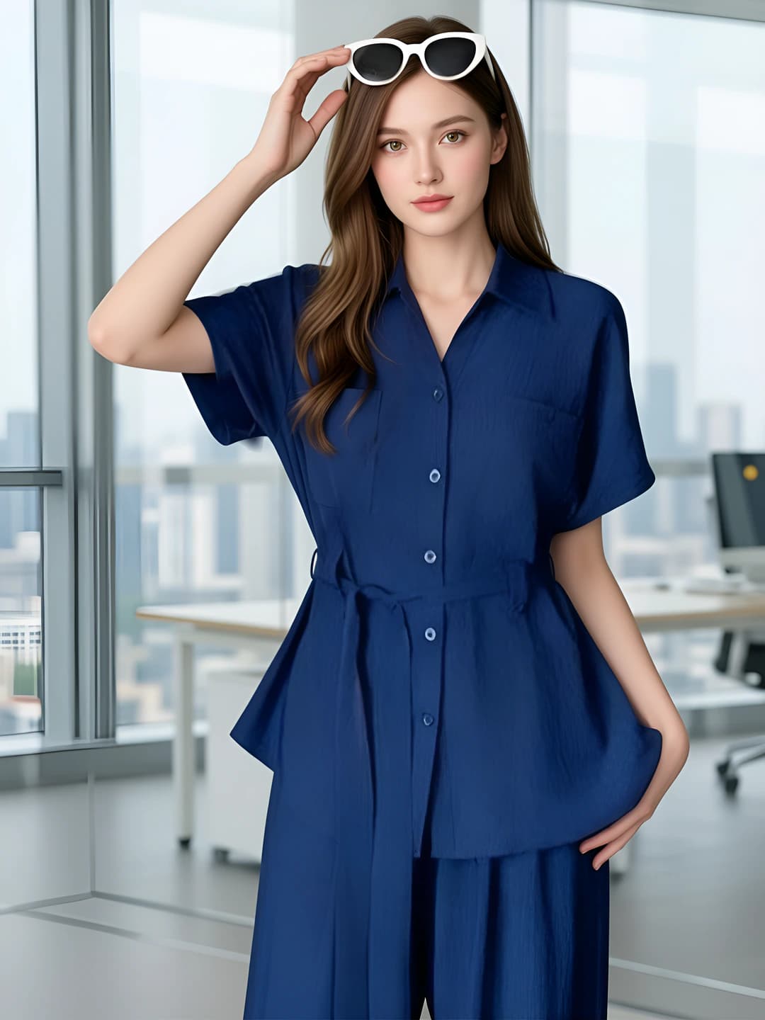 Royal blue—short sleeves