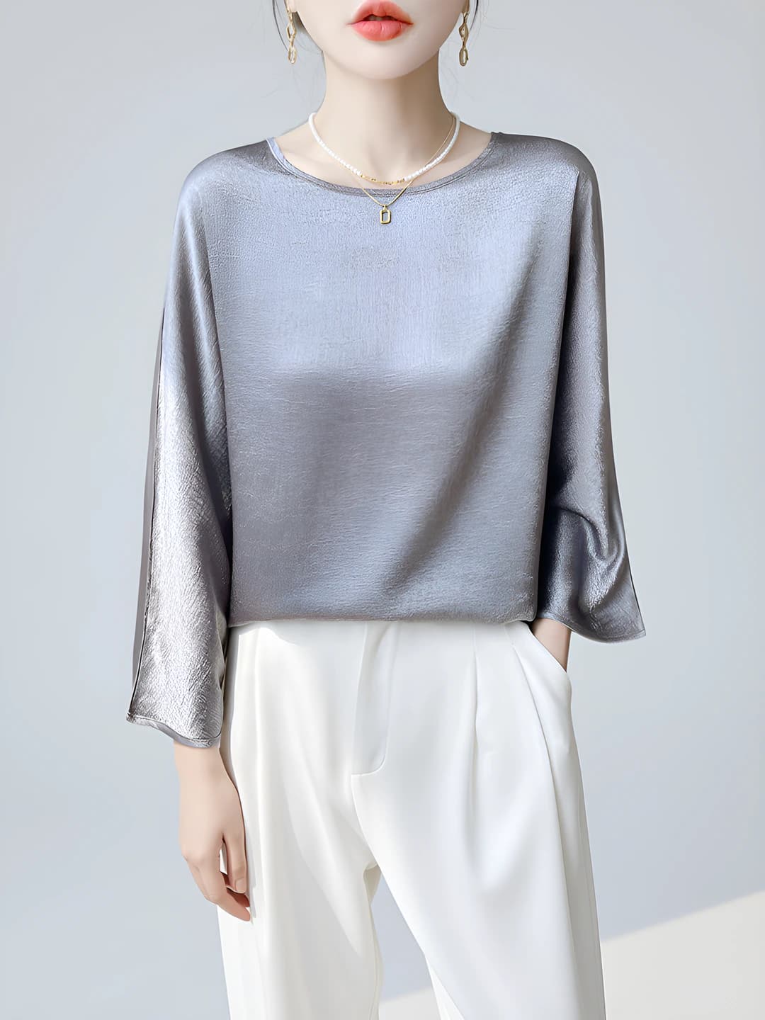 Silver misty grey