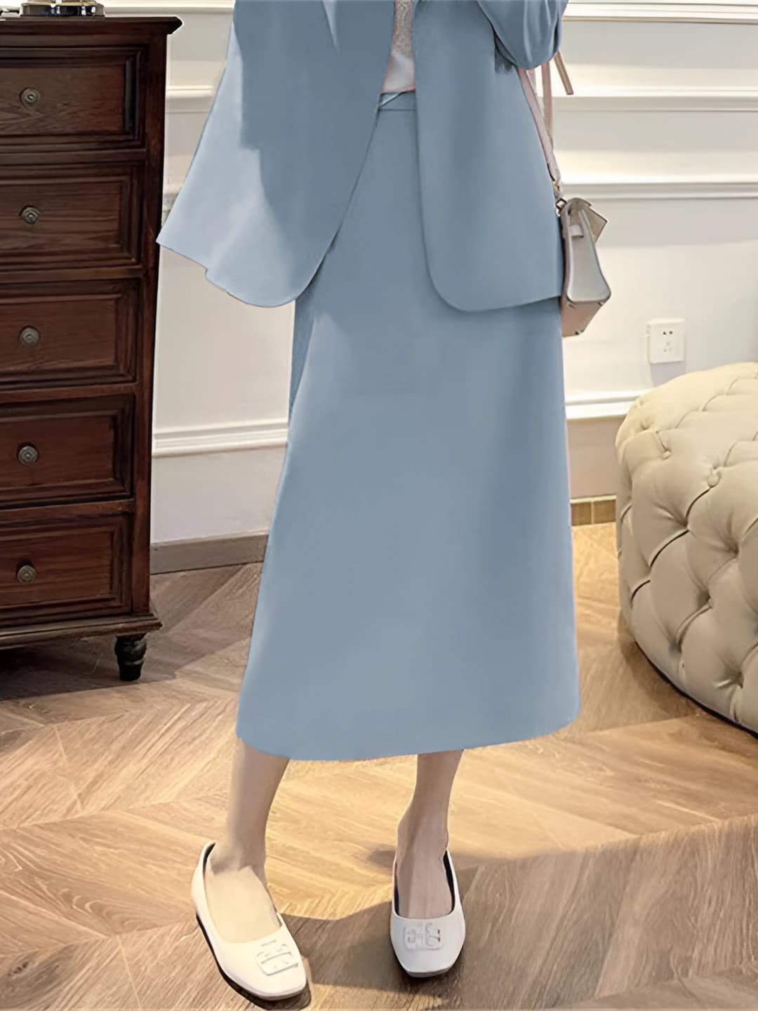 Blue skirt