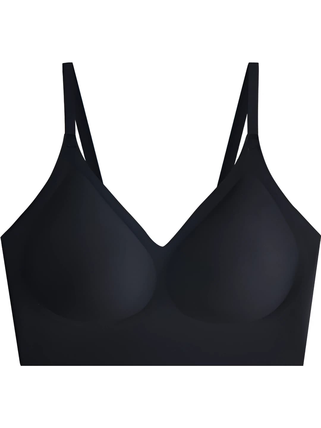Elegant black [Thin straps, hidden]