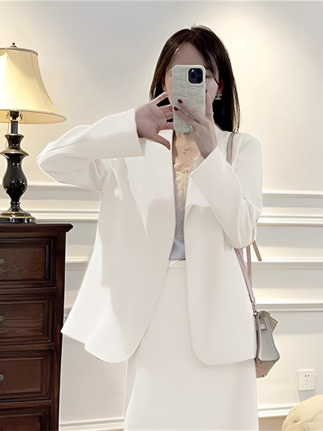 White and Off-White dress suit