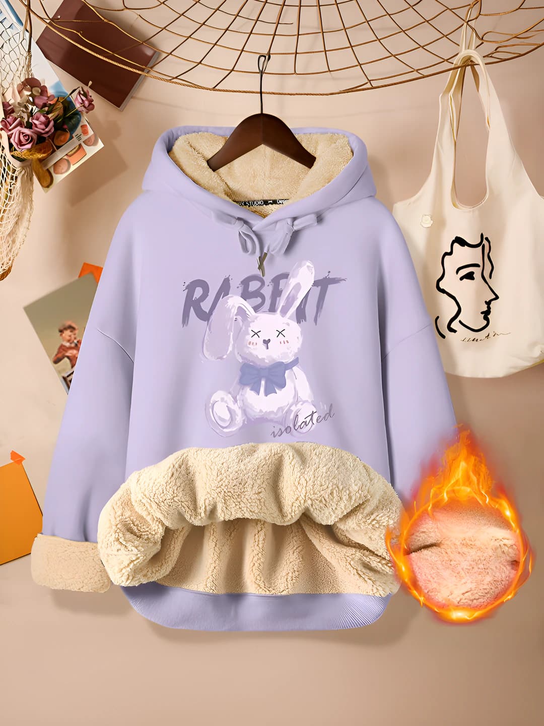 Purple (Closed-Eye Rabbit) Lamb's Wool