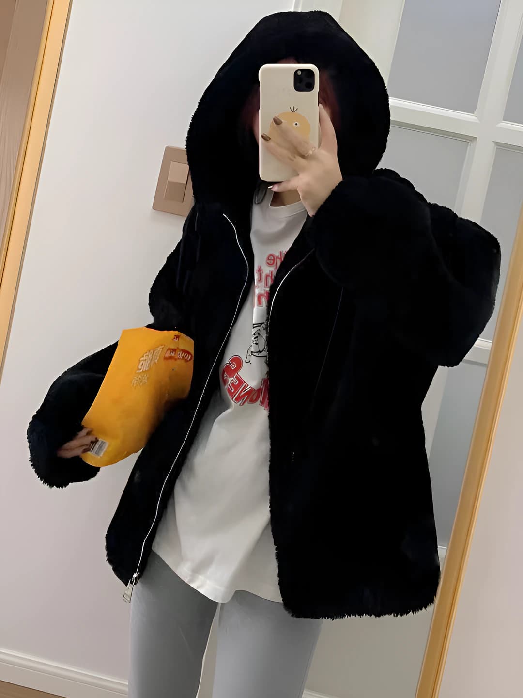 Black hoodie