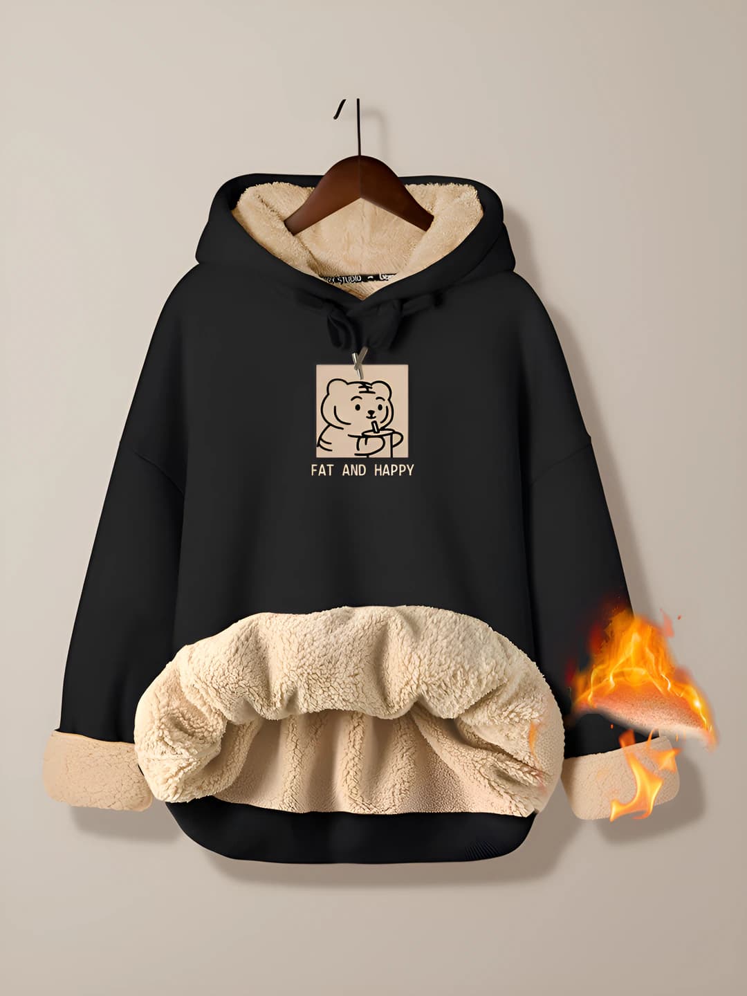 Black (tiger) lambswool