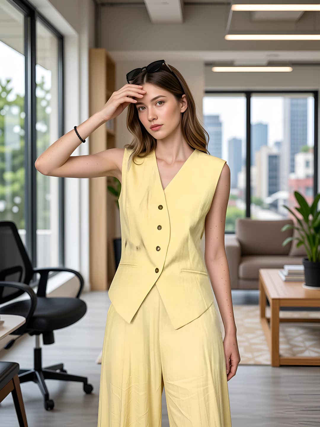 Light yellow — vest