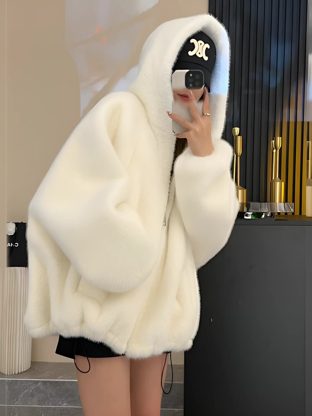 White cotton padded thick