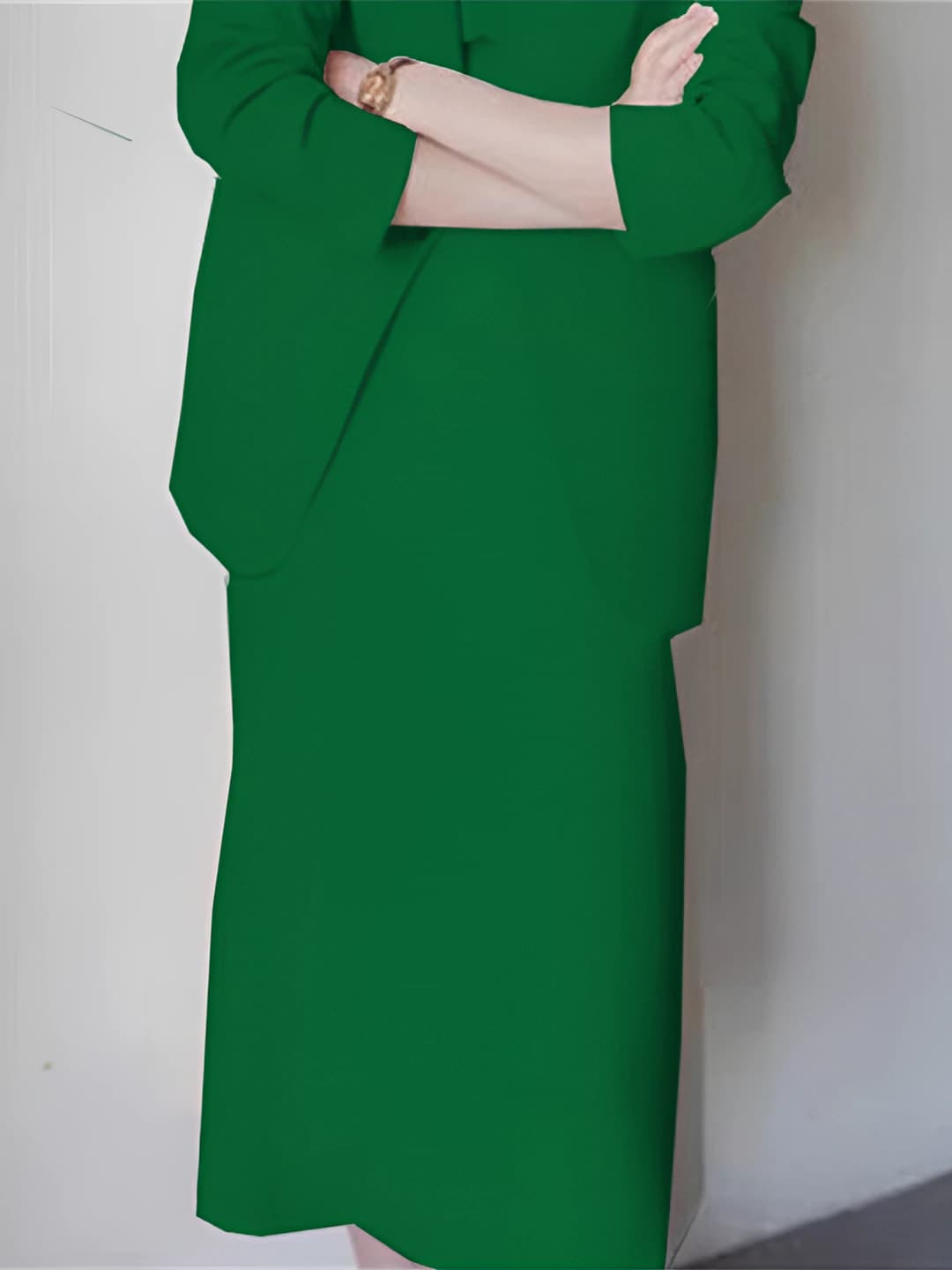 Emerald green [dress]