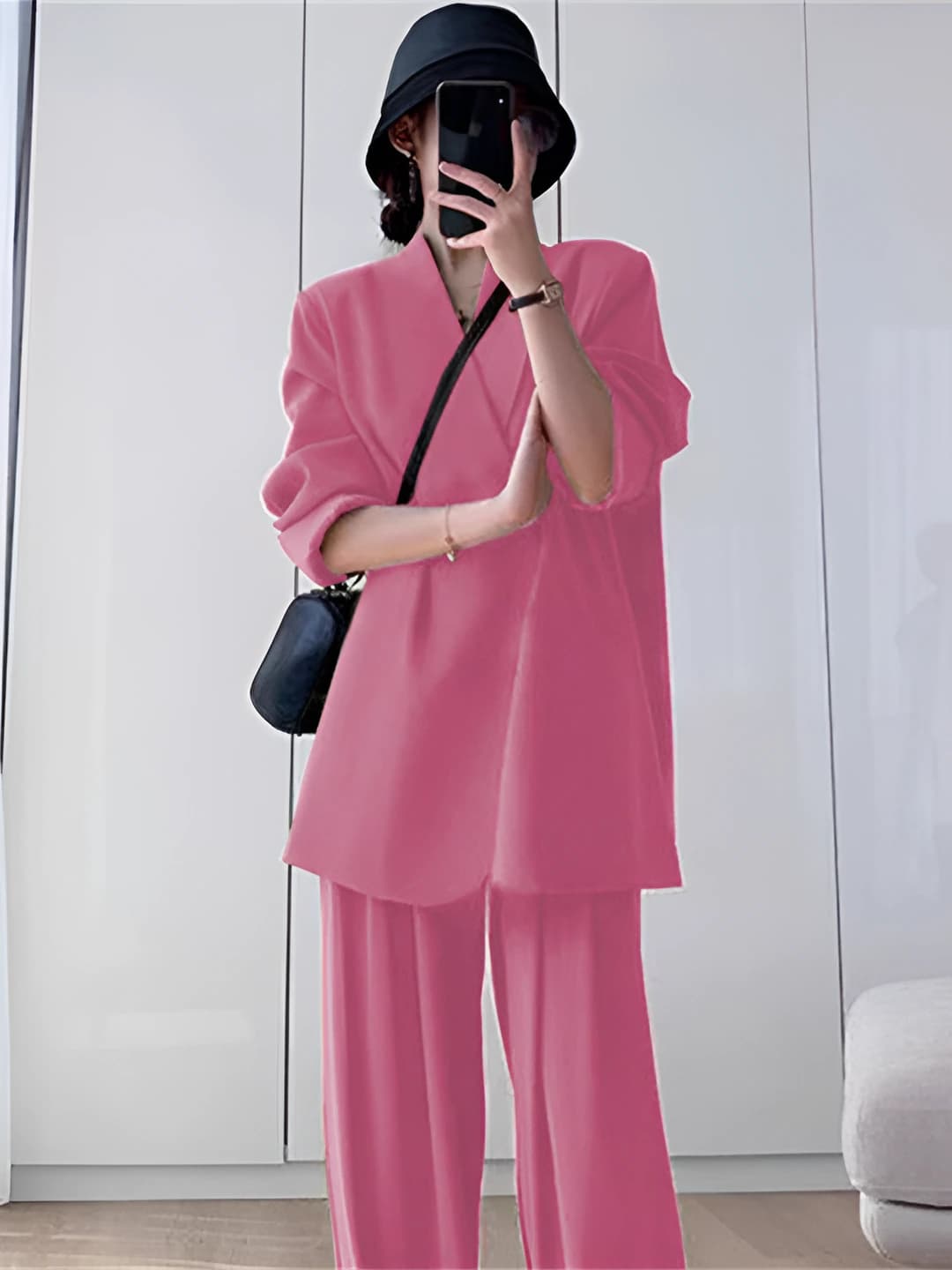 Purple-pink [pants+suit]