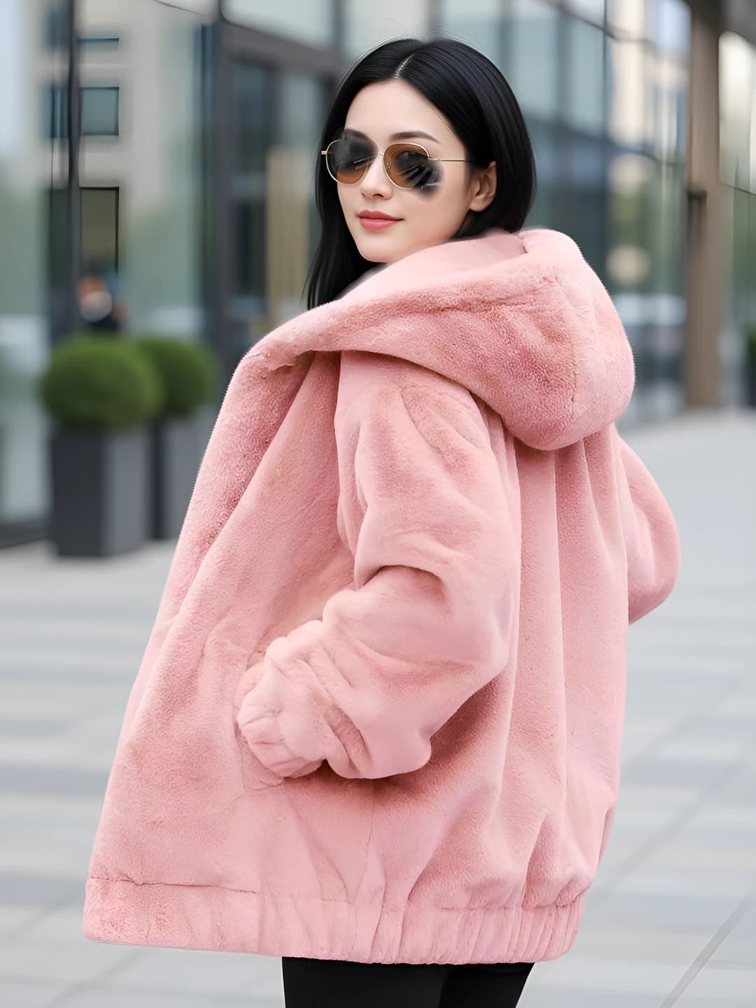 Pink, cotton padded